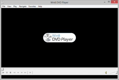 Screenshot of the application Win8 DVD Player - #3