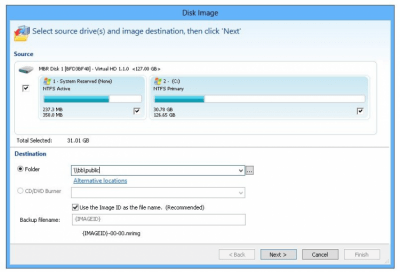 Screenshot of the application Macrium Reflect Free - #4