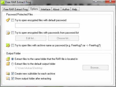 Screenshot of the application Free RAR Extract Frog - #2