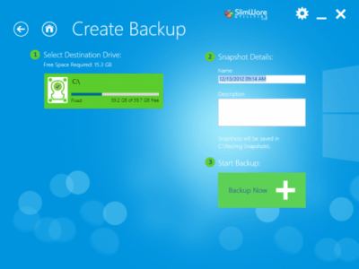 Screenshot of the application RecImg Manager - #2
