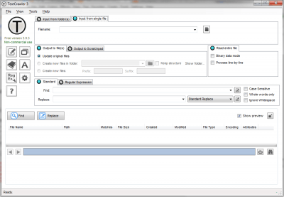 Screenshot of the application TextCrawler - #2