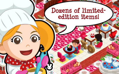 Screenshot of the application History of the restaurant. Valentine's Day - #2