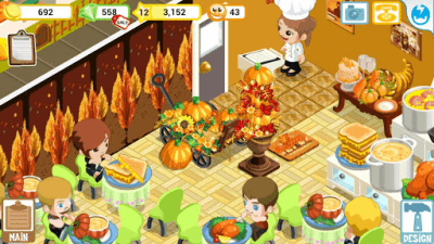 Screenshot of the application Restaurant Story: Thanksgiving - #3