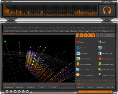 Screenshot of the application Nexus Radio - #5