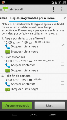 Screenshot of the application Call and message filter - #3