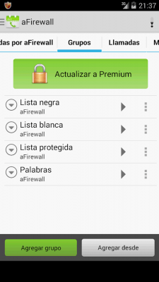 Screenshot of the application Call and message filter - #8