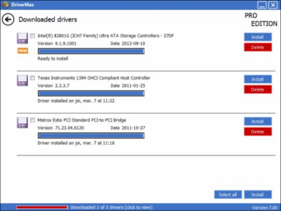 Screenshot of the application DriverMax - #3