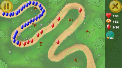 Screenshot of the application Monkey Balloon Tower Defense - #2