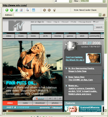 Screenshot of the application NewzCrawler - #2