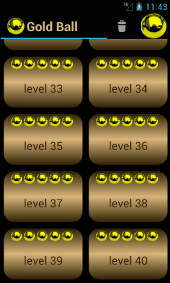 Screenshot of the application Golden Ball. Labyrinth - #2