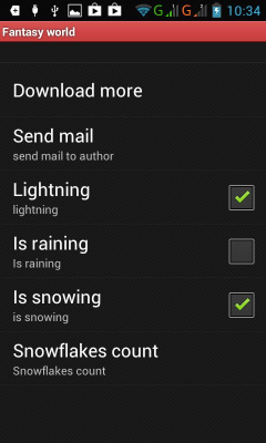 Screenshot of the application Fantasy world - #11