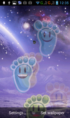 Screenshot of the application Foot prints - #2