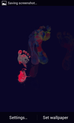 Screenshot of the application Foot prints - #6