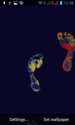 Screenshot of the application Foot prints - #7