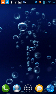 Screenshot of the application Bubbles - #5