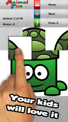 Screenshot of the application Animal fun - a puzzle for kids - #3