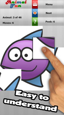 Screenshot of the application Animal fun - a puzzle for kids - #7