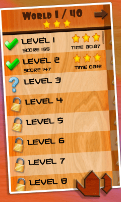 Screenshot of the application Tangram - #4