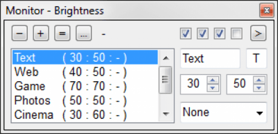 Screenshot of the application Monitor Plus - #2