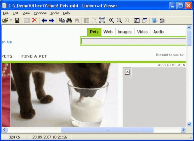 Screenshot of the application Universal Viewer Portable - #2