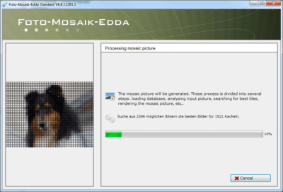 Screenshot of the application Foto-Mosaik-Edda Portable - #6
