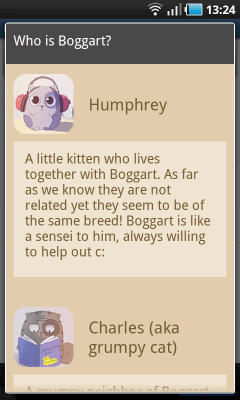 Screenshot of the application Boggart Comic - #2