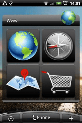 Screenshot of the application Browser Widget - #2
