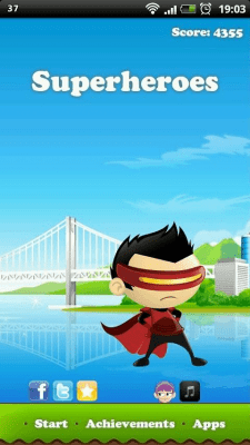 Screenshot of the application Superheroes - #5
