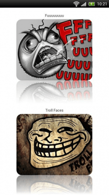 Screenshot of the application Troll Faces - #7