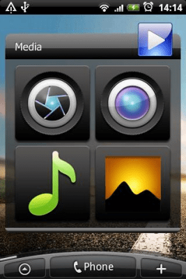 Screenshot of the application Media Widget - #2
