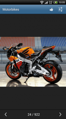 Screenshot of the application Motorcycles - #7
