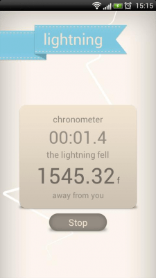 Screenshot of the application Lightning Meter - #4