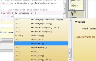 Screenshot of the application Greenfoot - #2