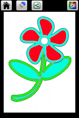 Screenshot of the application Flower Color Page - #2