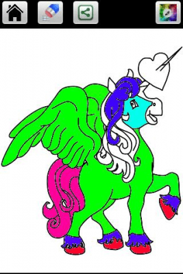 Screenshot of the application Unicorn Color pages - #2
