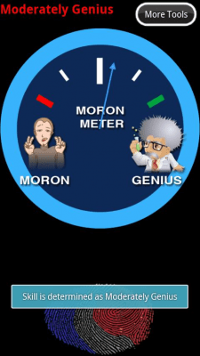 Screenshot of the application Moron Meter - #2
