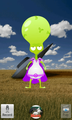 Screenshot of the application Talking Alien - #2