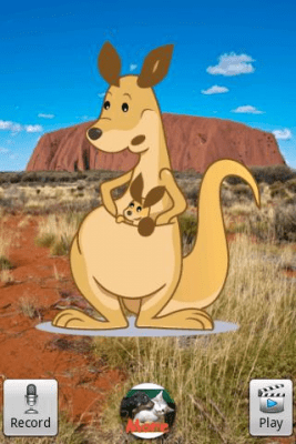 Screenshot of the application Talking Karl Kangaroo - #3