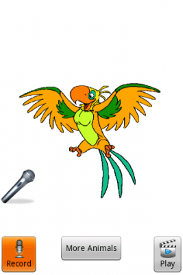 Screenshot of the application Talking Gold Parrot - #2