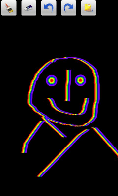 Screenshot of the application Rainbow Draw - #2