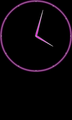 Screenshot of the application Analog Night Clock - #2