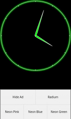 Screenshot of the application Analog Night Clock - #4