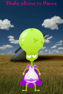 Screenshot of the application Alien Dance - #2