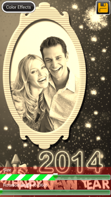 Screenshot of the application New Year Frames - #2