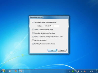 Screenshot of the application StayAwake Portable - #2