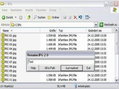 Screenshot of the application RenameJPG - #2