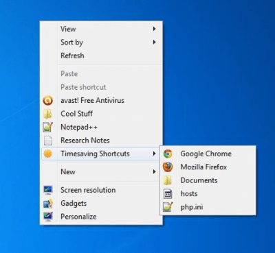 Screenshot of the application Right Click Enhancer - #2