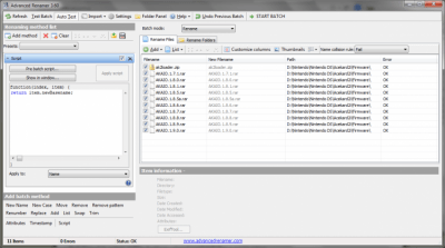 Screenshot of the application Advanced Renamer Portable - #3