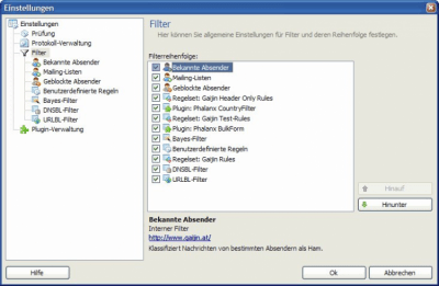 Screenshot of the application Phalanx - #2