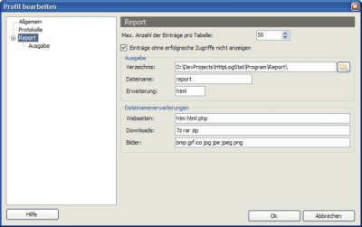 Screenshot of the application HTTP LogStat - #2